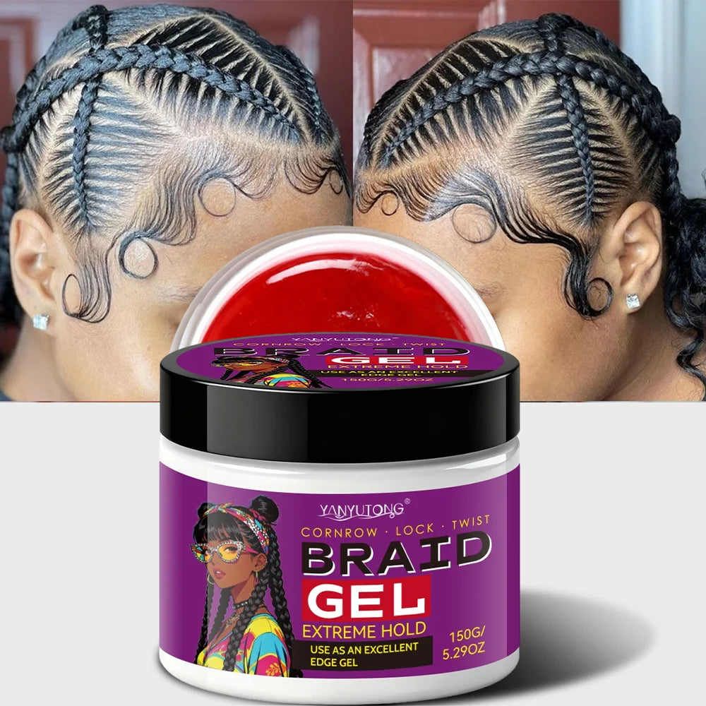 Gel Fixador para Tranças e Bordos — Fórmula Carbon Anti-Frizz