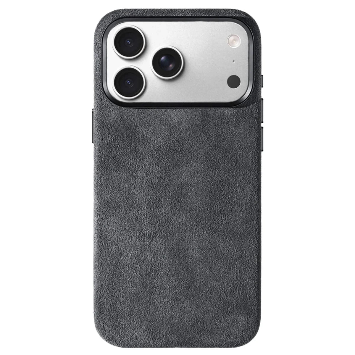 Capa em Alcantara Italiana com MagSafe para iPhone 17 Pro Max — Botão Inteligente