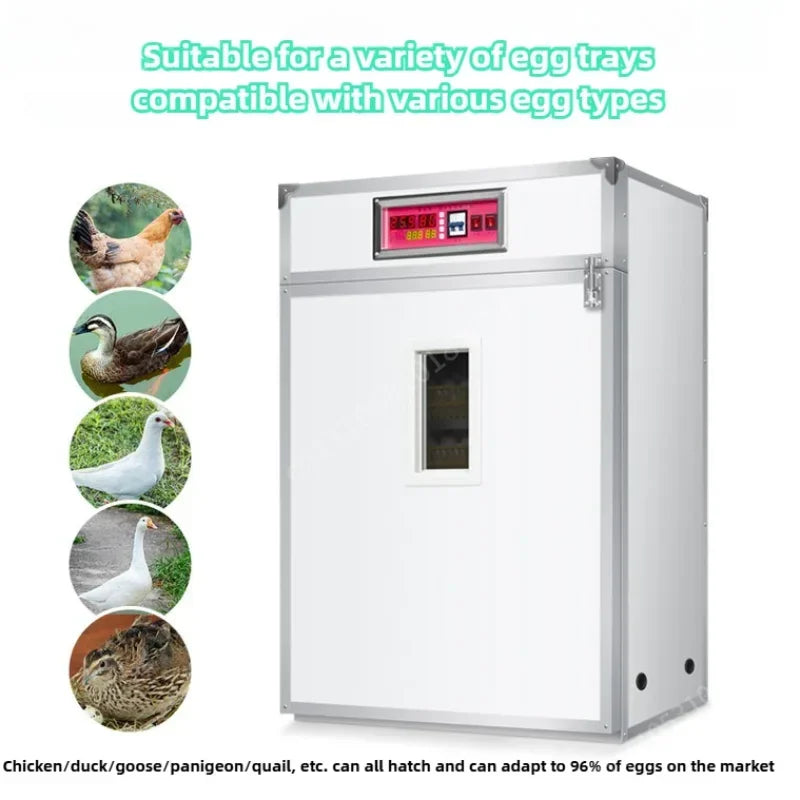 Fully Automatic Commercial Incubator Large Eggs Hatching Machine 352-1584 Hatching Reptile Ducks Reptile Pigeons Bird Quail Eggs