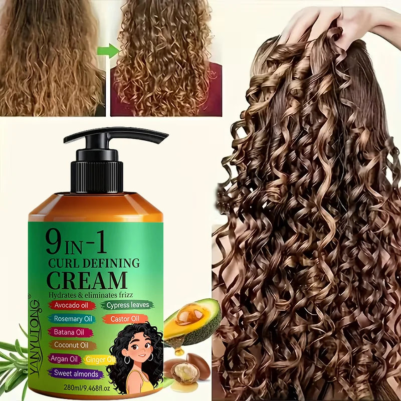 Creme Modelador para Cabelo Encaracolado 280ml — Hidratante e Definidor