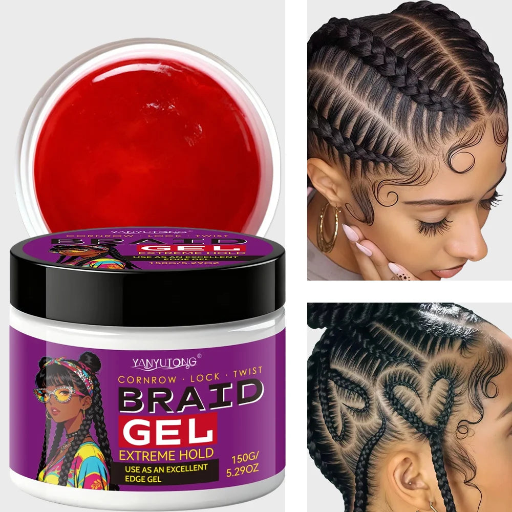 Gel Fixador para Tranças e Bordos — Fórmula Carbon Anti-Frizz