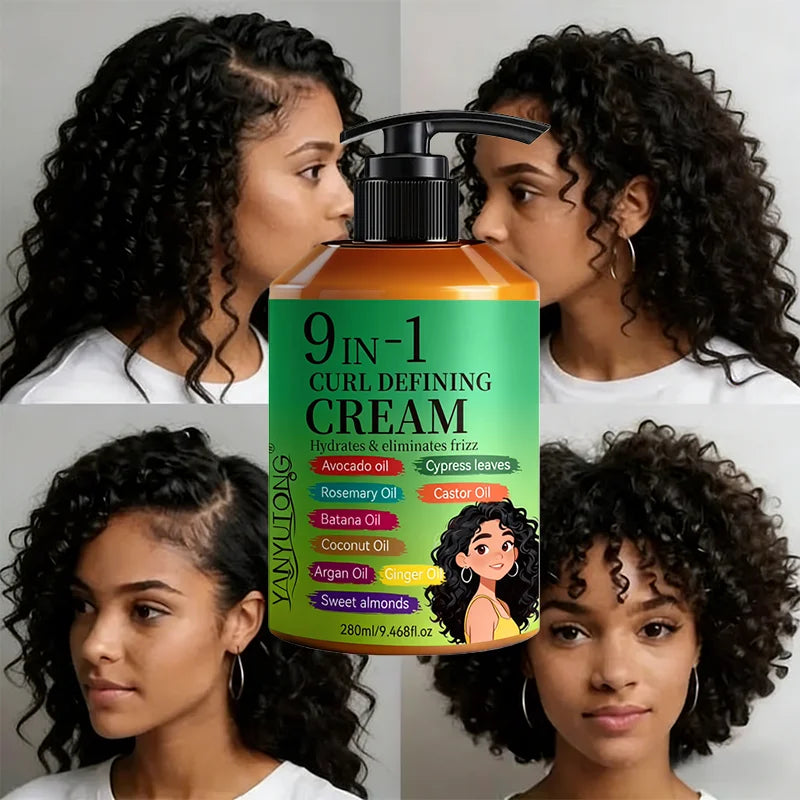 Creme Modelador para Cabelo Encaracolado 280ml — Hidratante e Definidor