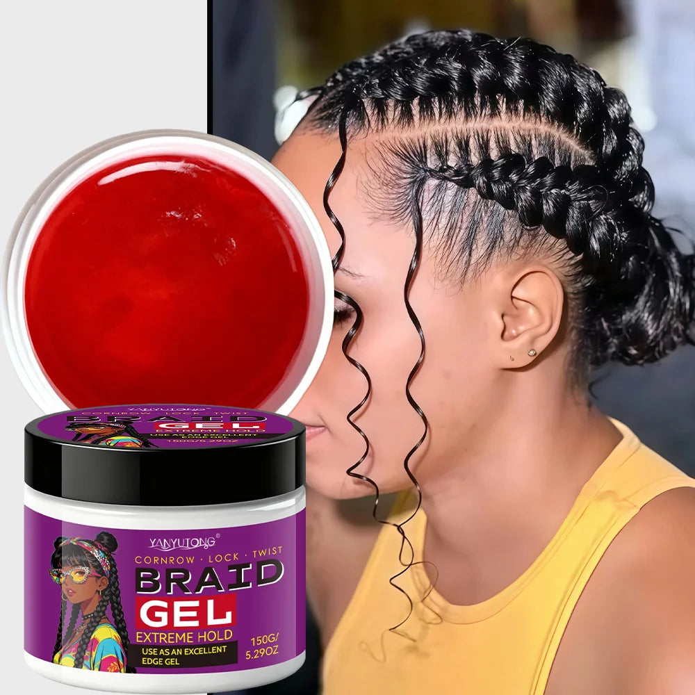 Gel Fixador para Tranças e Bordos — Fórmula Carbon Anti-Frizz