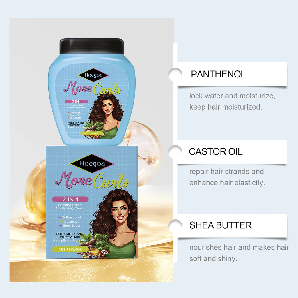 Creme Condicionador Leave-In para Cabelo Encaracolado e Seco — Anti-Frizz