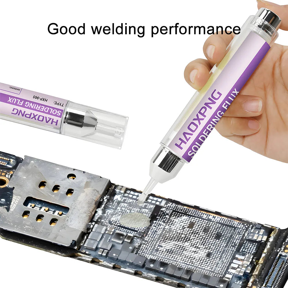 Press type BGA solder paste for mobile phone maintenance and disassembly,lead-free and halogen-free soldering flux,soldering oil