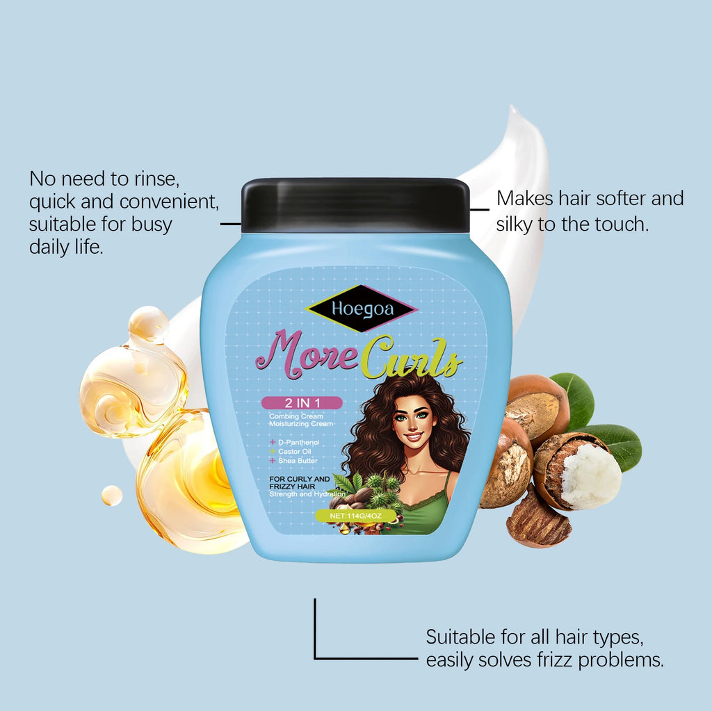 Creme Condicionador Leave-In para Cabelo Encaracolado e Seco — Anti-Frizz
