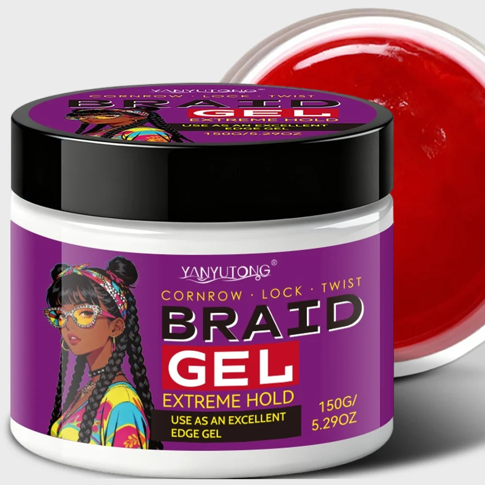 Gel Fixador para Tranças e Bordos — Fórmula Carbon Anti-Frizz