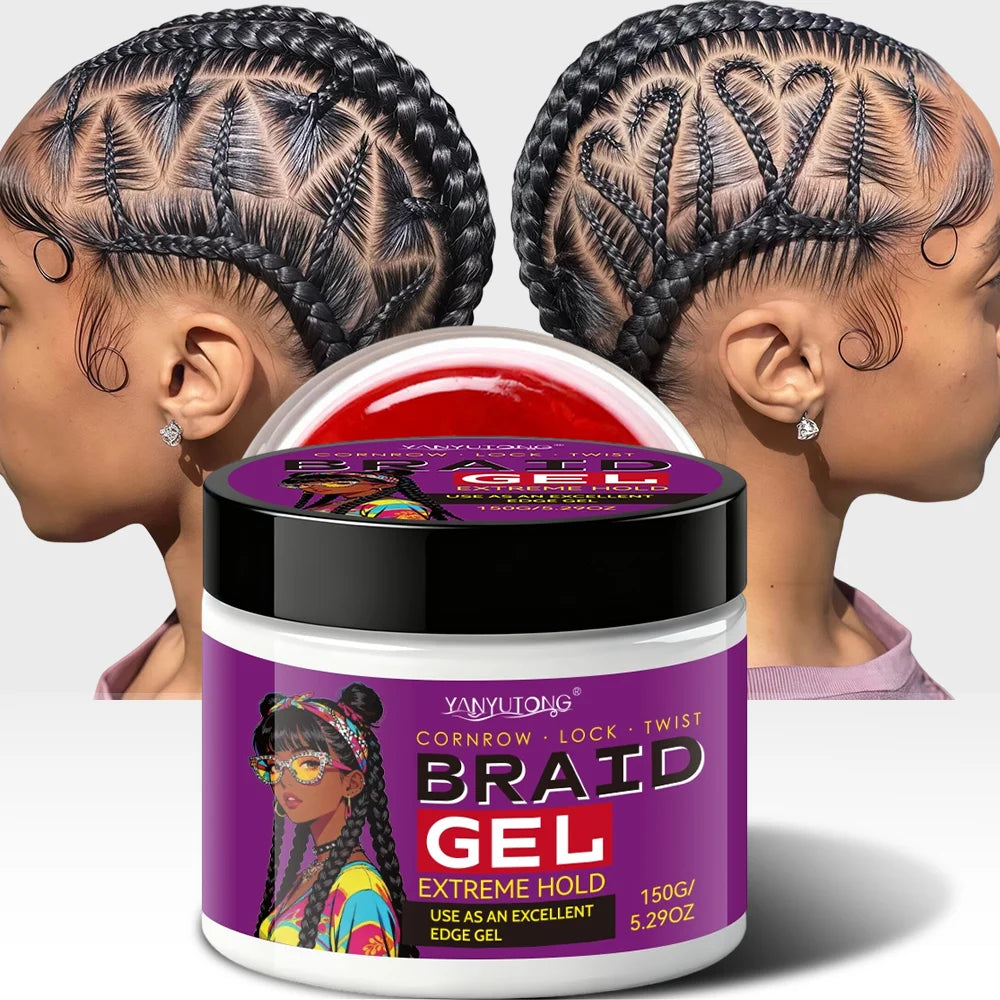 Gel Fixador para Tranças e Bordos — Fórmula Carbon Anti-Frizz