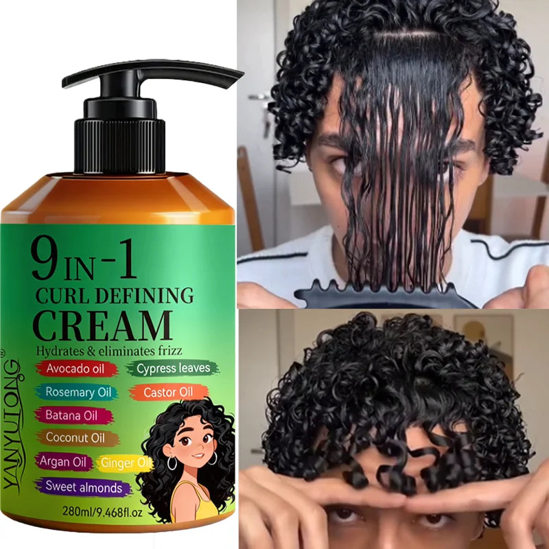 Creme Modelador para Cabelo Encaracolado 280ml — Hidratante e Definidor
