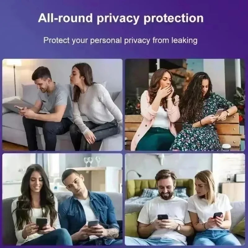 Película de Privacidade com Revestimento Oleofóbico para iPhone 17 16 15 14 13 12 11
