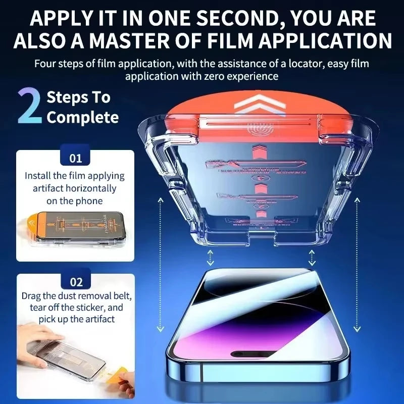Película de Privacidade com Revestimento Oleofóbico para iPhone 17 16 15 14 13 12 11