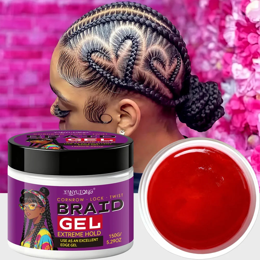 Gel Fixador para Tranças e Bordos — Fórmula Carbon Anti-Frizz