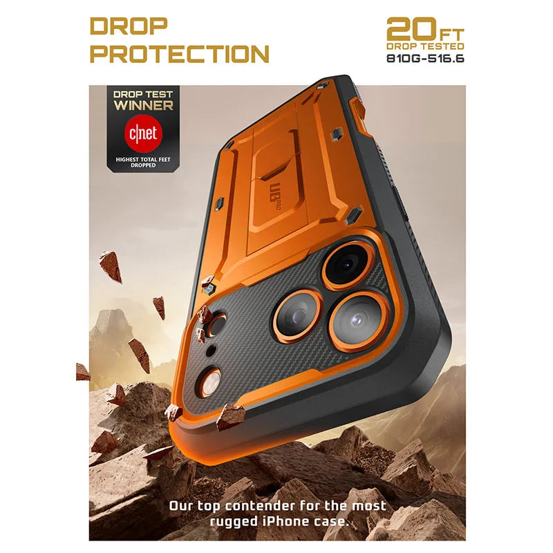 Capa Robusta SUPCASE UB Pro para iPhone 17 Pro Max com Proteção de Ecrã Integrada
